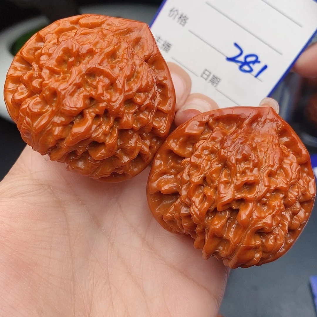 望***安把件文玩核桃48官帽281