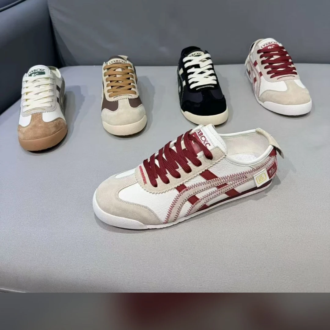 青年休闲风板鞋秋季胶粘休闲板鞋网面休闲鞋机能潮鞋