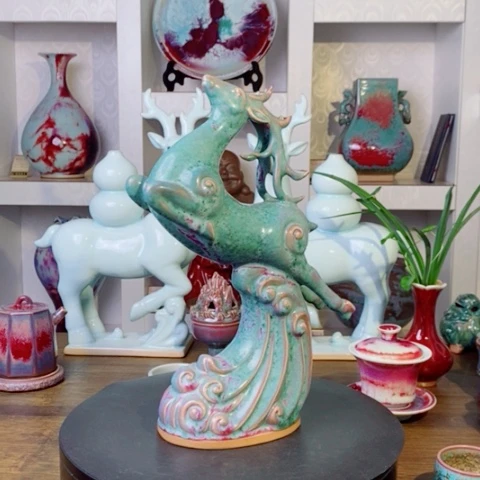 瓷片禹州神后钧瓷原产地~