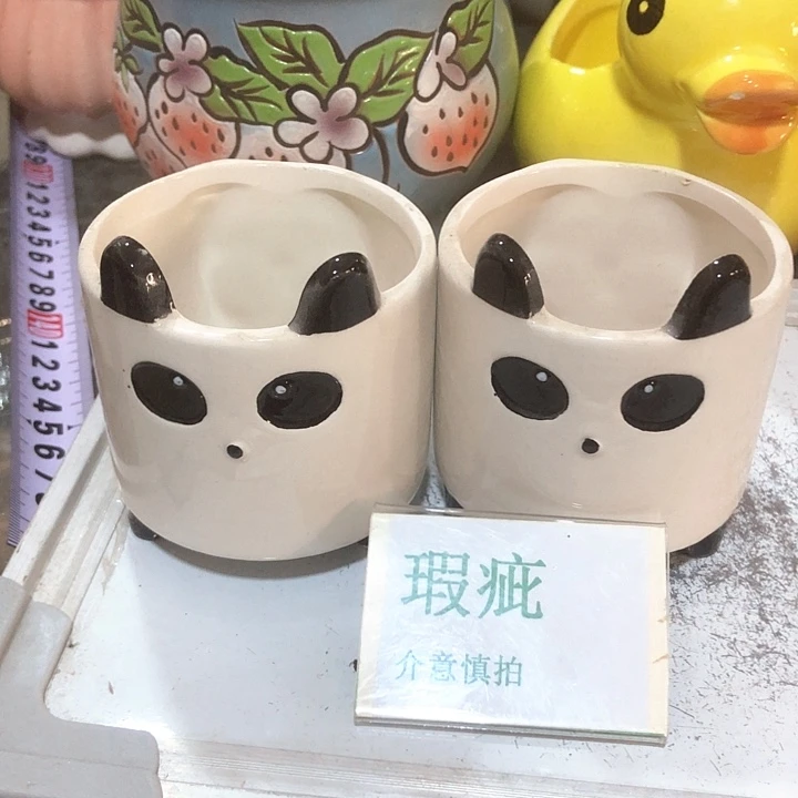 紫砂花盆多肉陶瓷盆瑕疵有孔