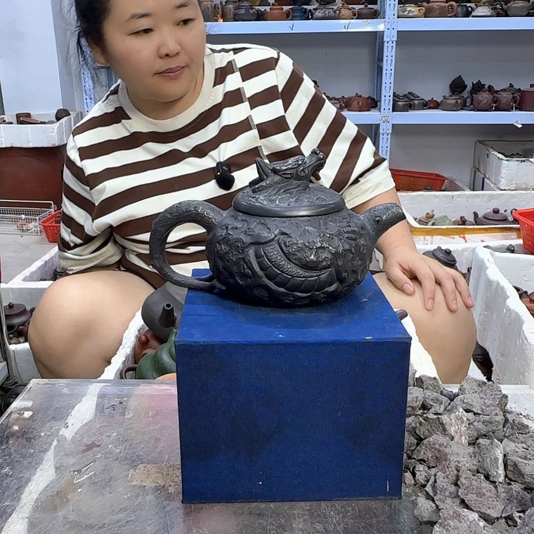 茶壶紫砂宜兴紫砂壶瑕疵