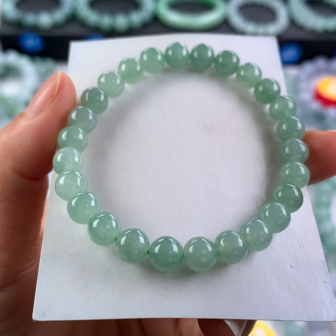 翡翠未镶嵌手链卡7.2