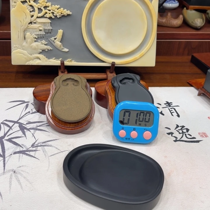 石***布易砚老坑黑玉岩