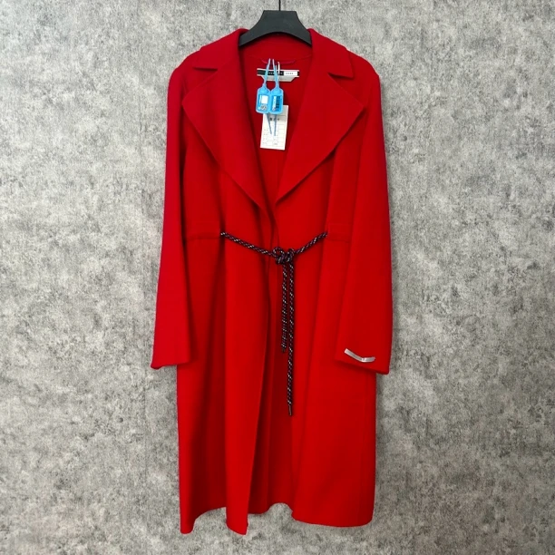 95新 MaxMara maxmara红色大衣外套