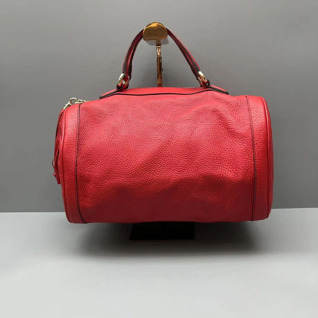 95新 GUCCI/古驰 荔枝纹soho流苏枕头包 尺寸33*19SV14533