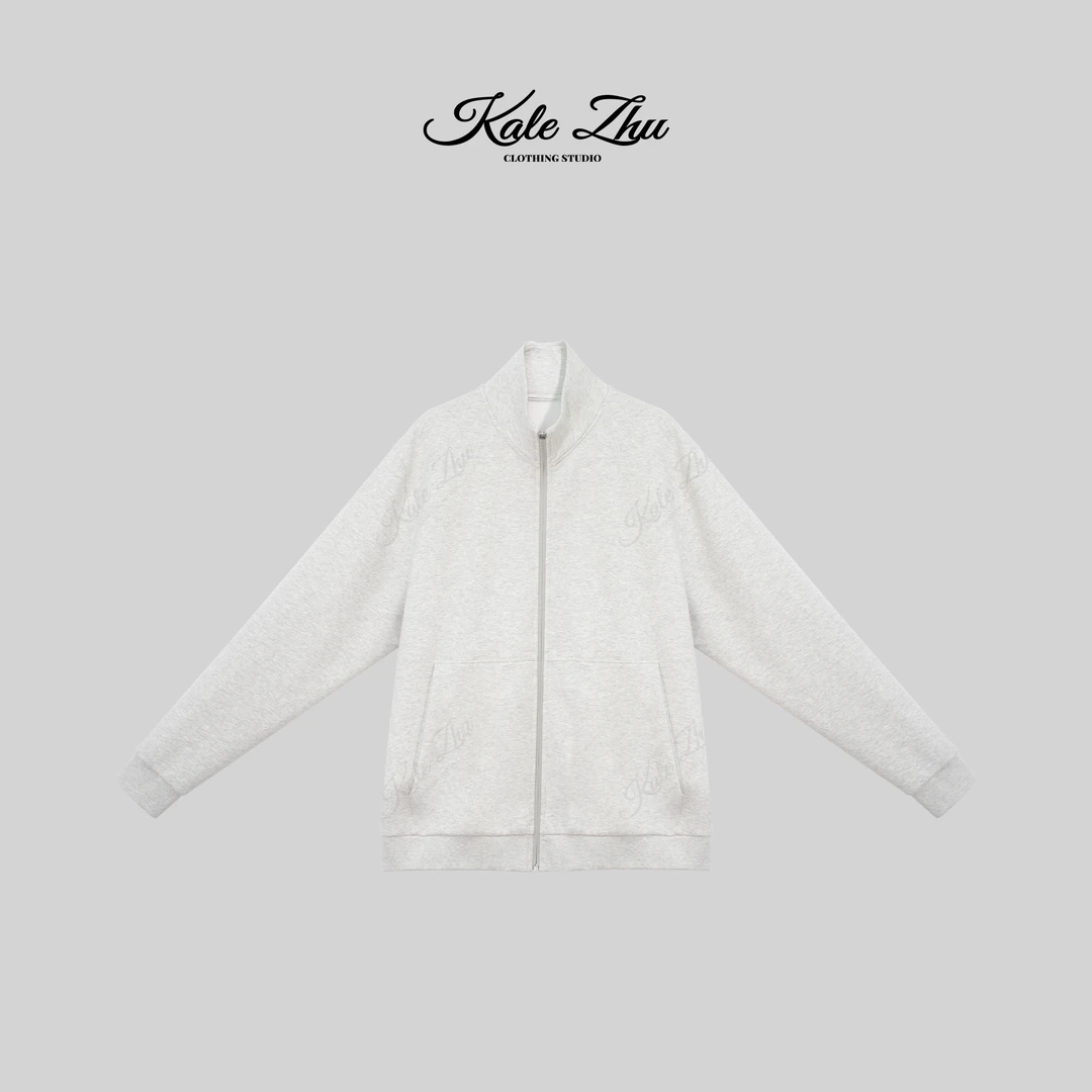 【KALE ZHU】“棉混纺拉绒”拉链卫衣外套 KZZA4W061