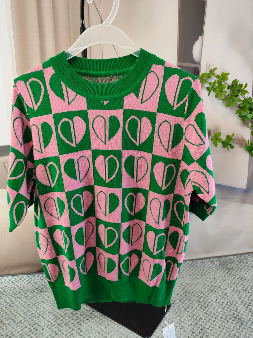 伴月伊人福利款圆领撞色打底衫9285