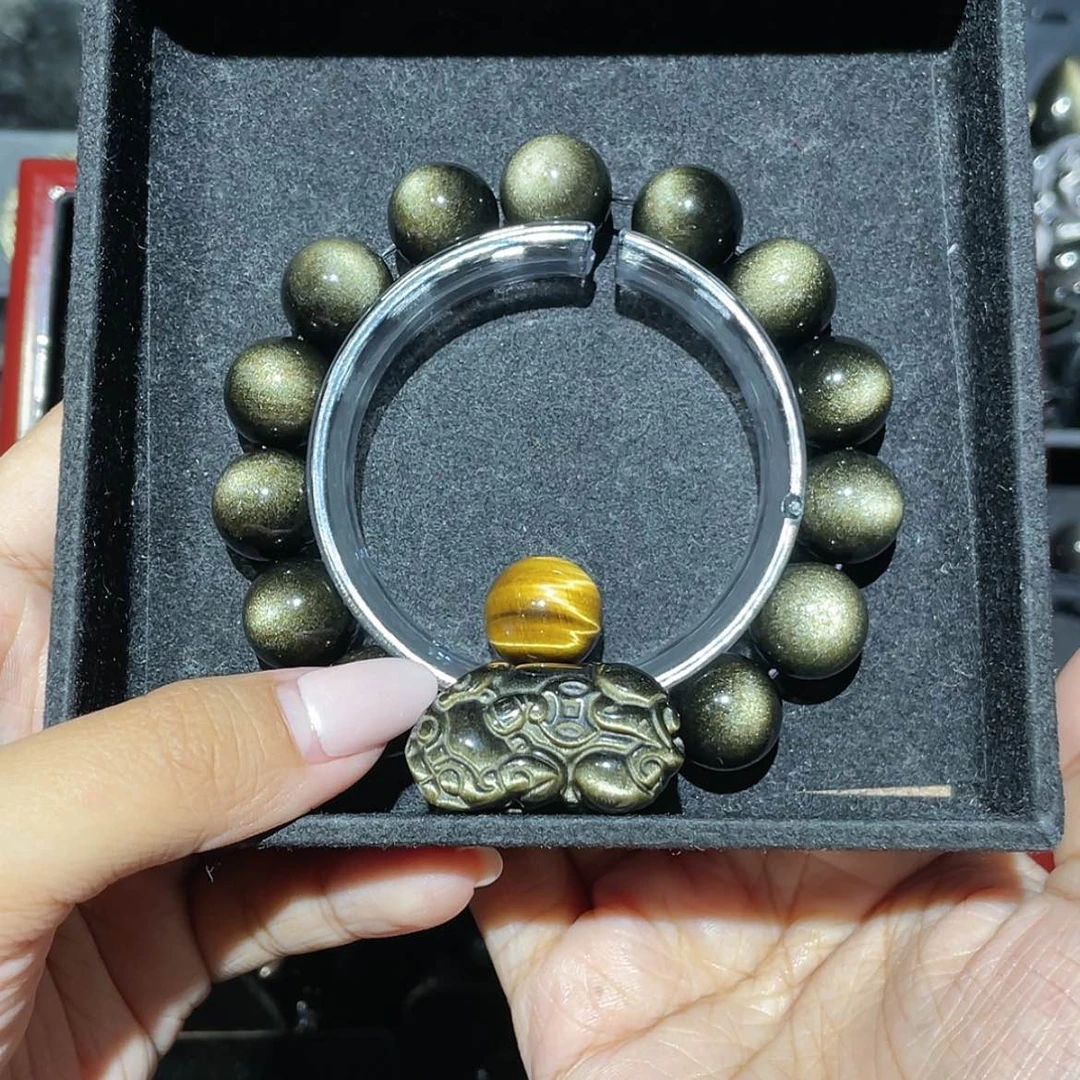 【闪购商品】未镶嵌黑曜岩手串ᯤ*ᴳ