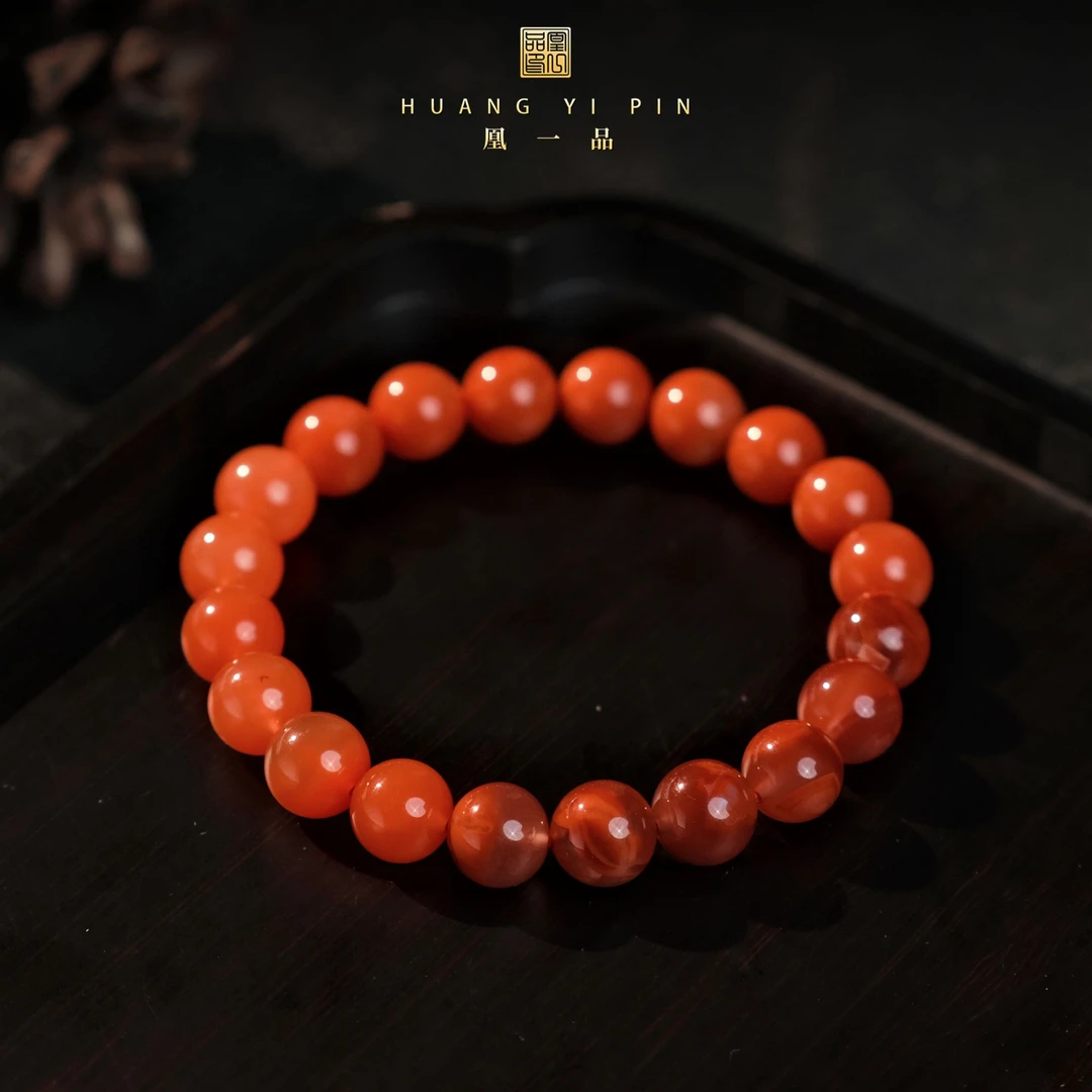 【凰一品】 三生三世南红多宝手串9mm+