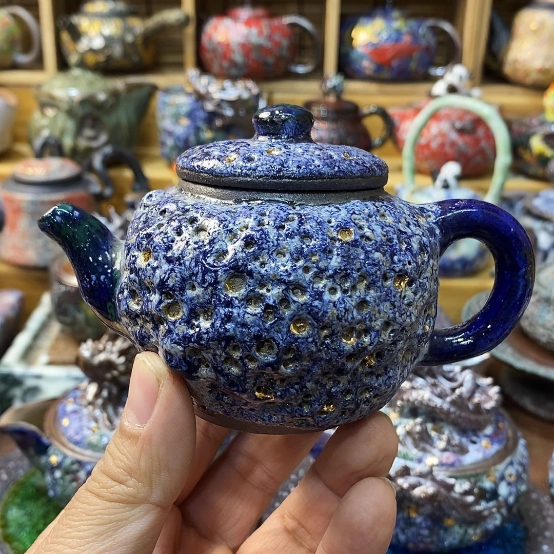 粗陶志野柴烧茶器