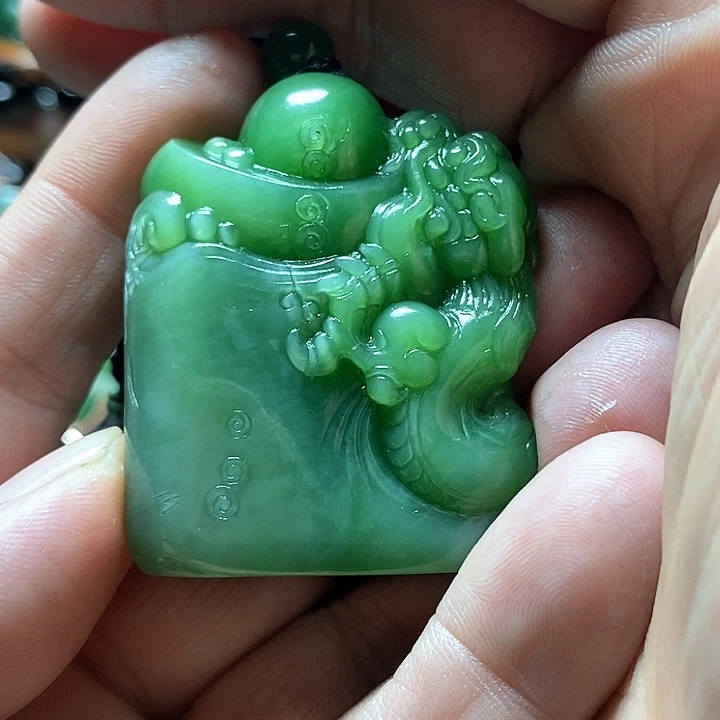 和田玉（碧玉）挂件未镶嵌