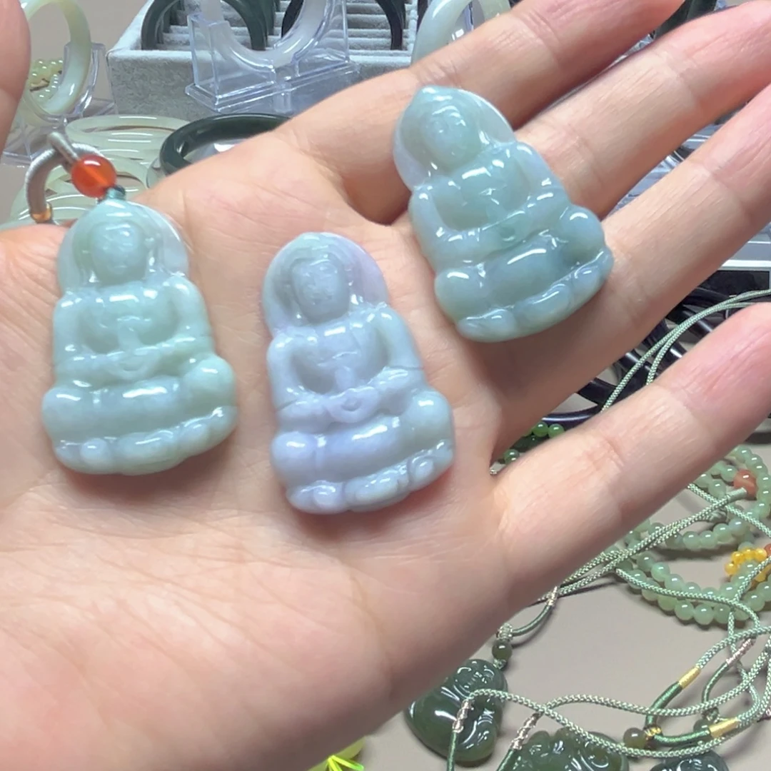翡翠未镶嵌颈饰翡翠观音