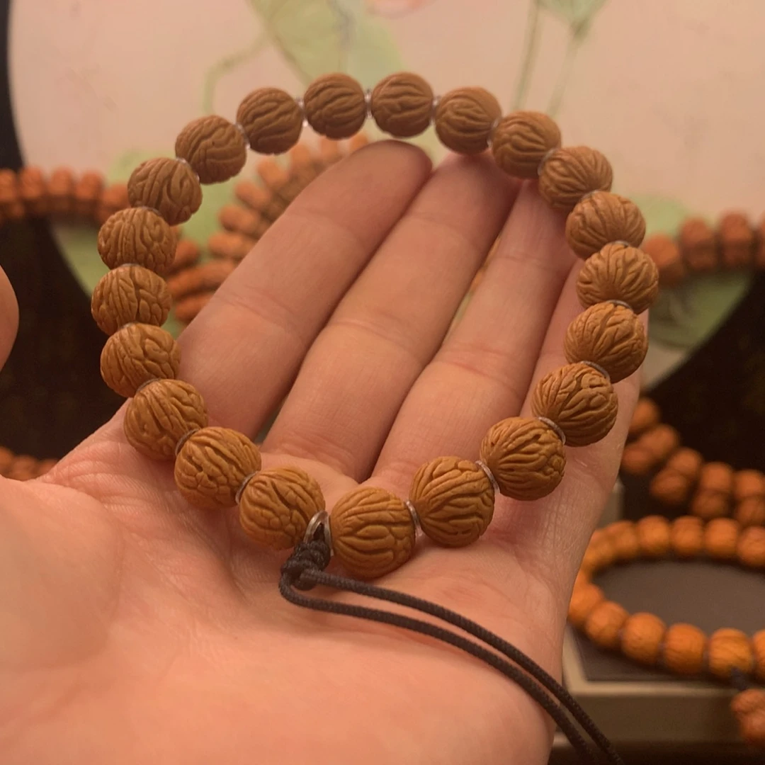 【闪购商品】桃核手串12龙鳞仿古