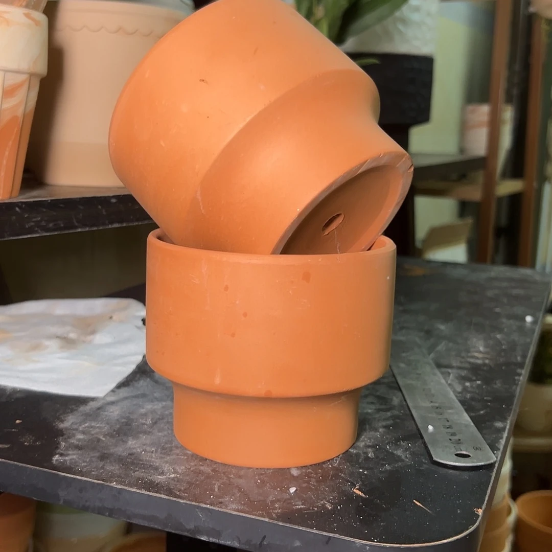 迷你酒杯盆12口10高2个【微瑕】