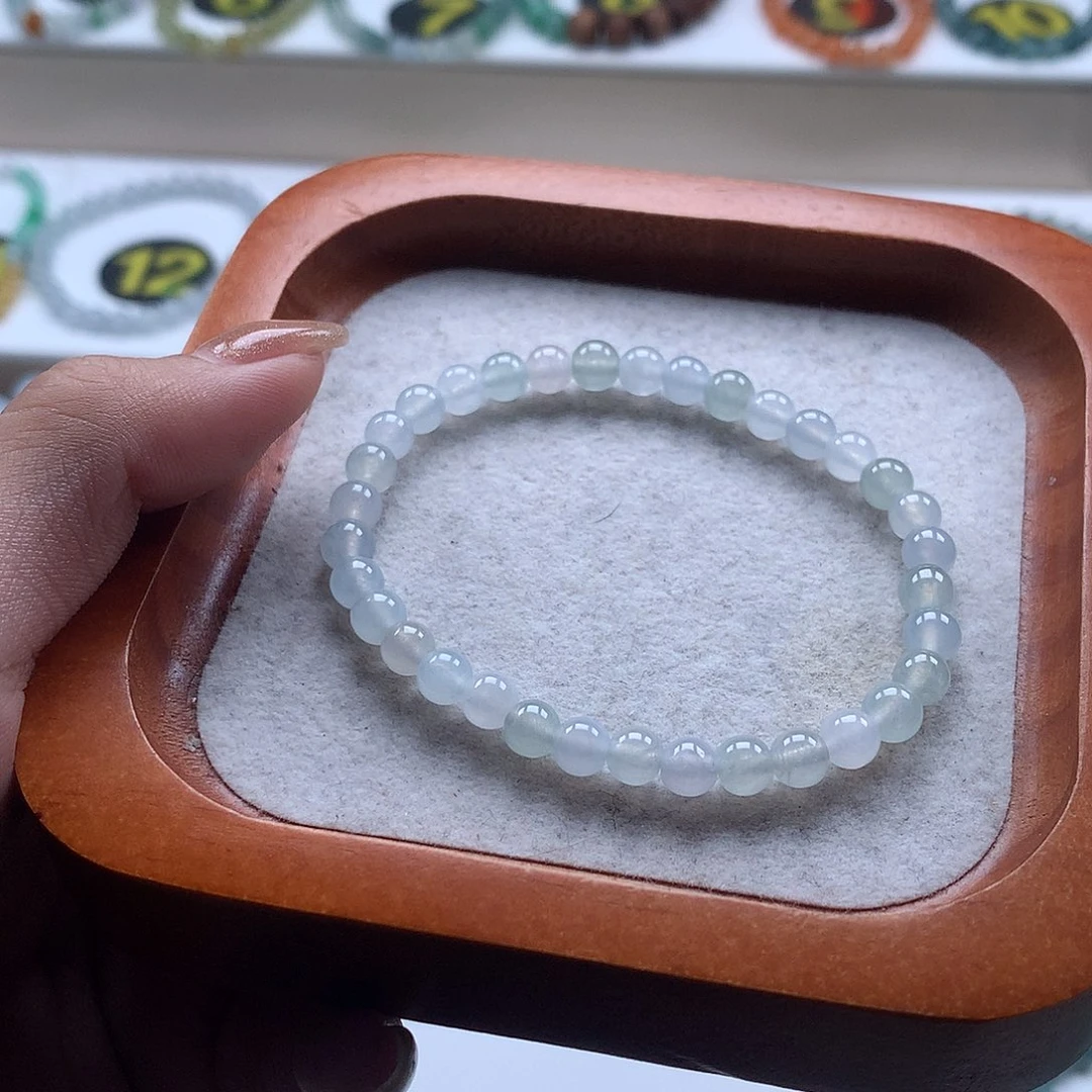 未镶嵌手串翡翠翡翠圆珠5.3