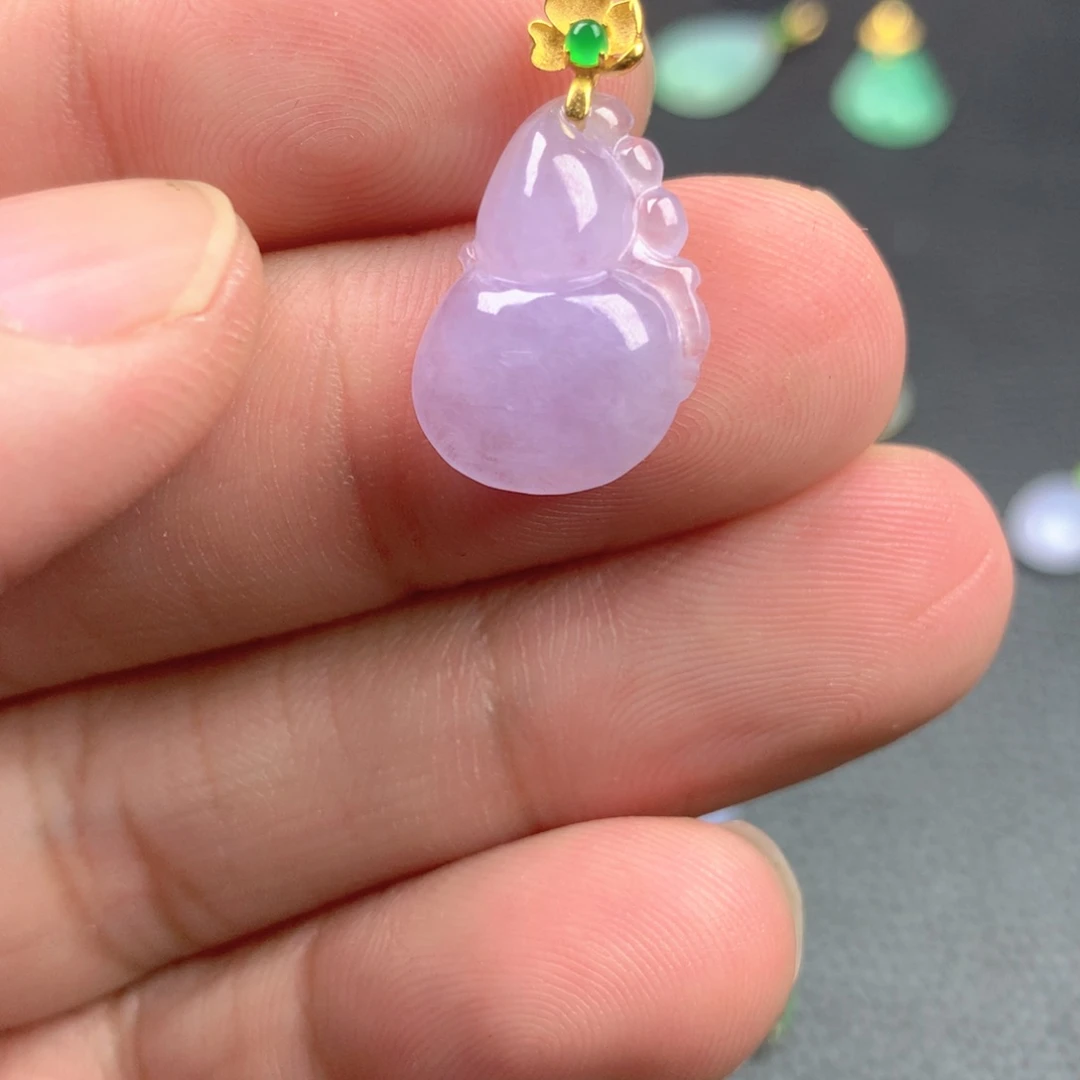 【闪购商品】颈饰18K金镶嵌翡翠翡翠