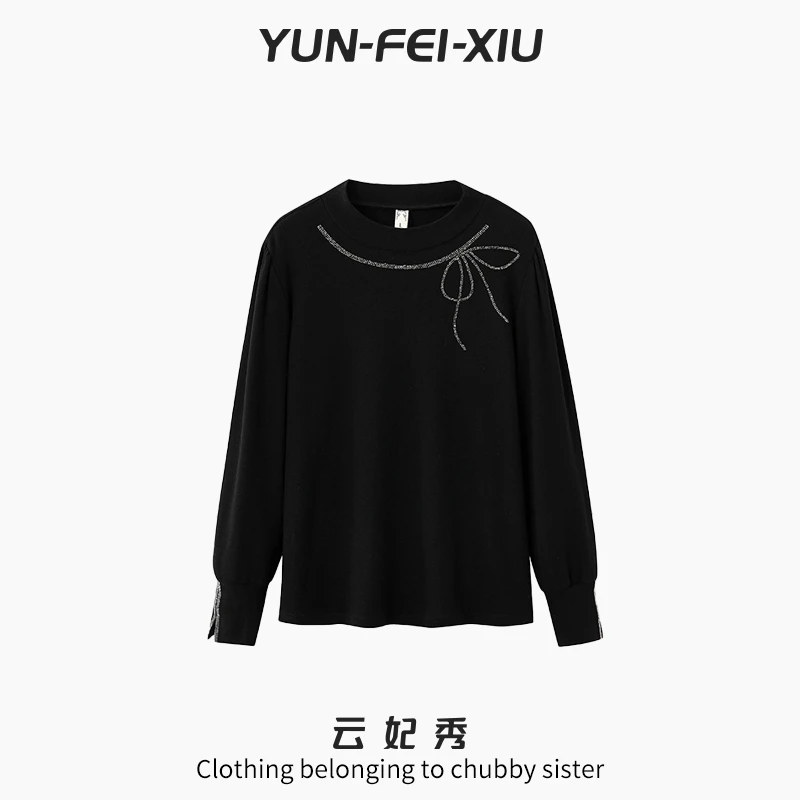 云妃秀大码女装卫衣时尚休闲胖妹妹显瘦宽松减龄遮肉日常冬88270