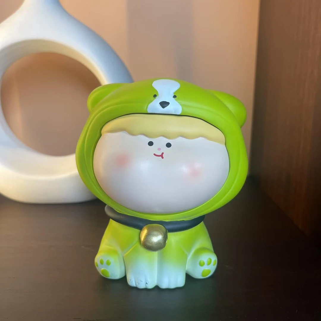 法师同款（悠悠家）狗狗可爱潮玩少女diy摆件