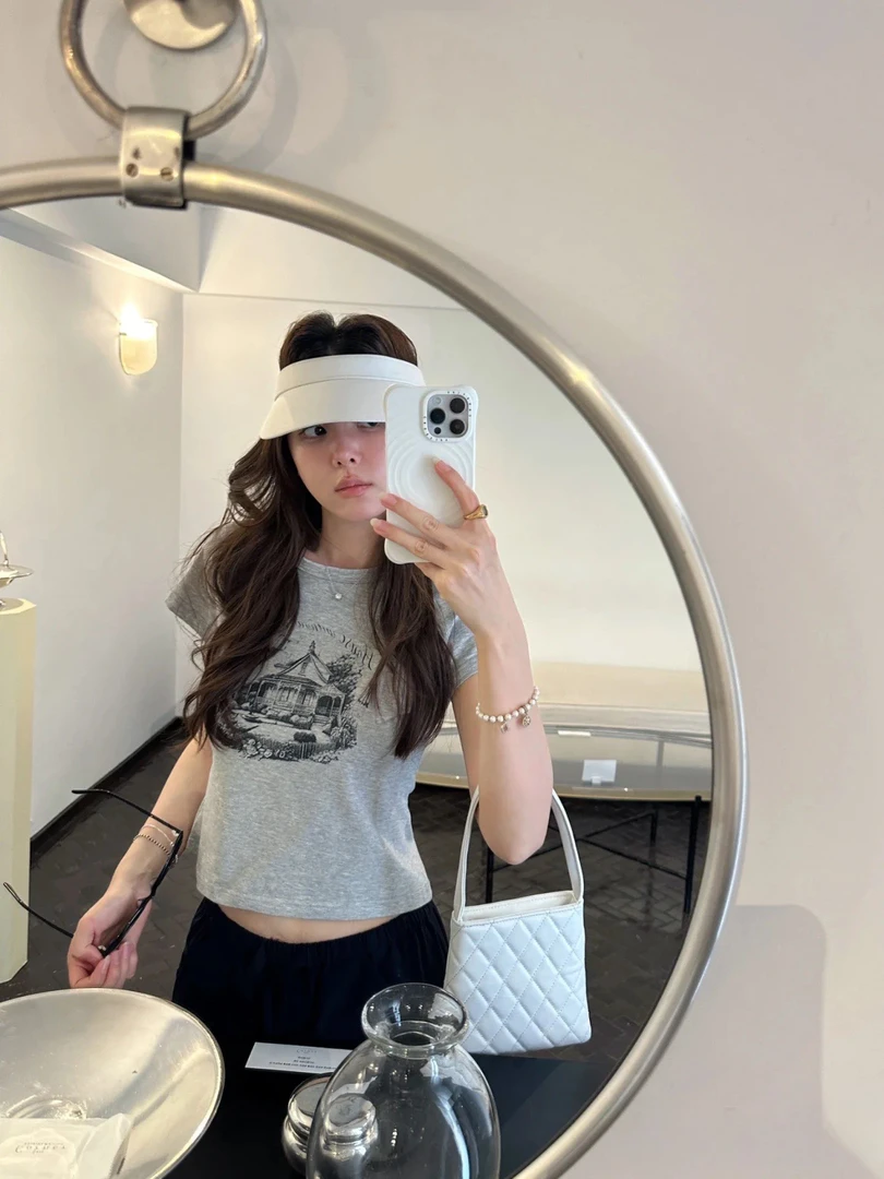 福秒-极简小香风菱格纹手提小方包（B17222#）爱唯依