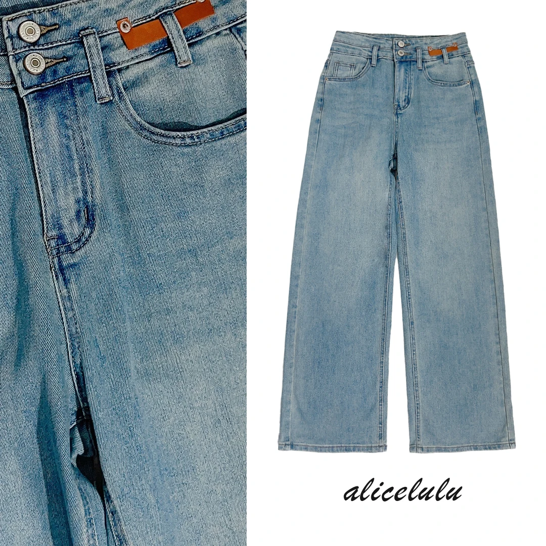 4 ALICE “瘦瘦裤”休闲裤 镰刀阔腿 直筒显瘦 S622111E