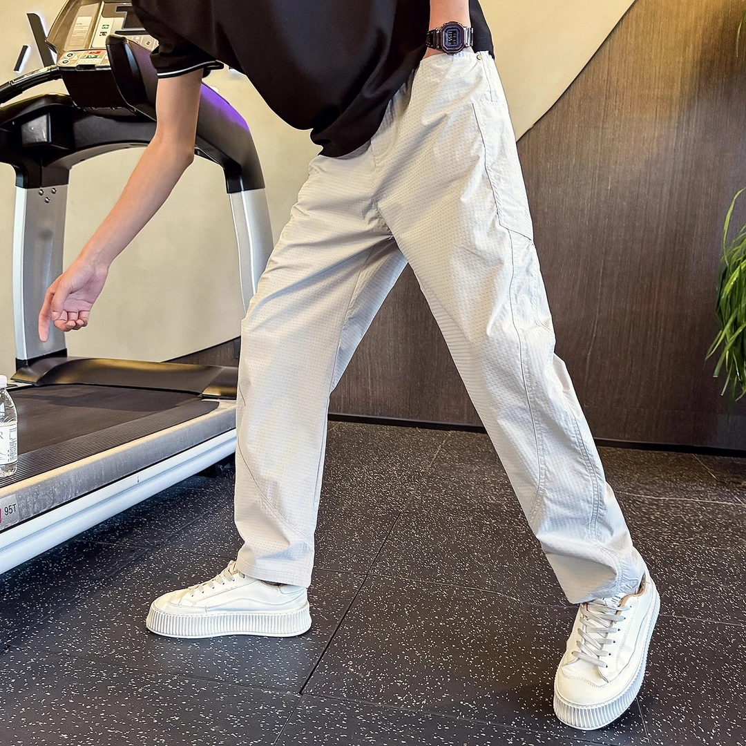 仓石一树直筒休闲裤男款夏季薄款速干裤子潮牌2025痞帅慵懒风男装