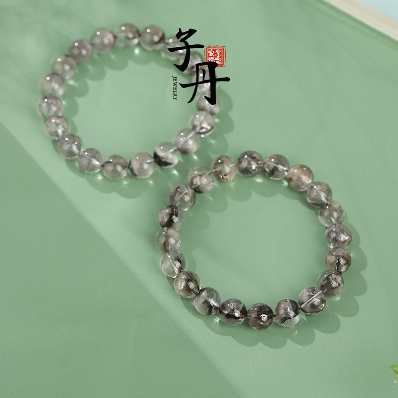 【小乔】高品黑银钛单圈手串10mm（多样性发/发一条）B2-070