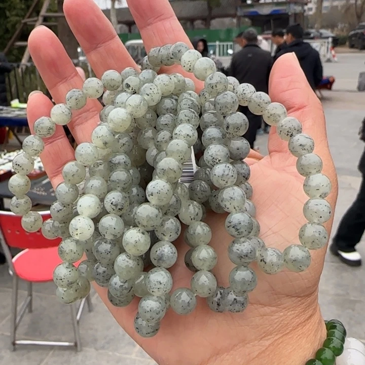 和田玉手链未镶嵌秋**晨