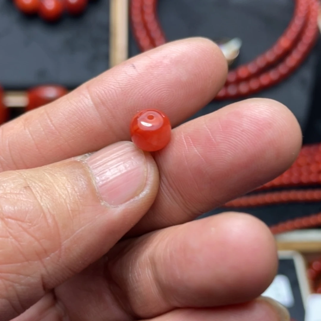 【闪购商品】南红玛瑙单珠8发一颗未镶嵌