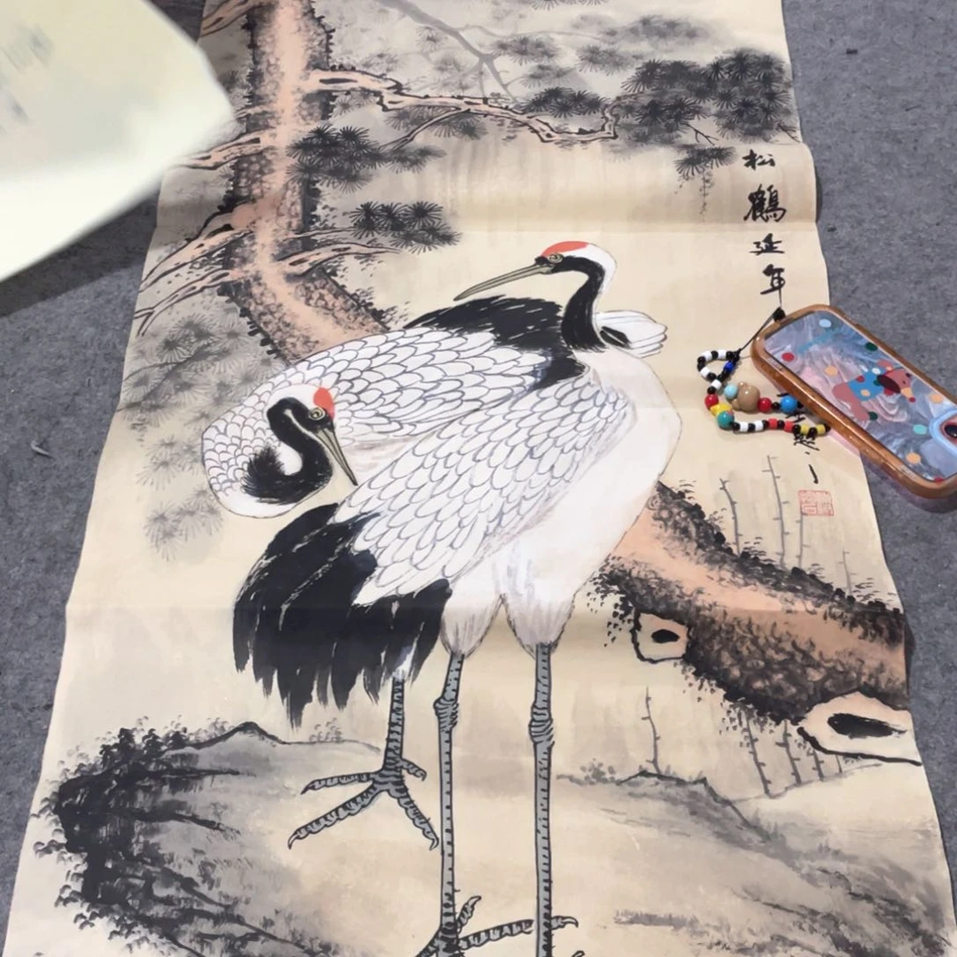 国画国画作品画心一张