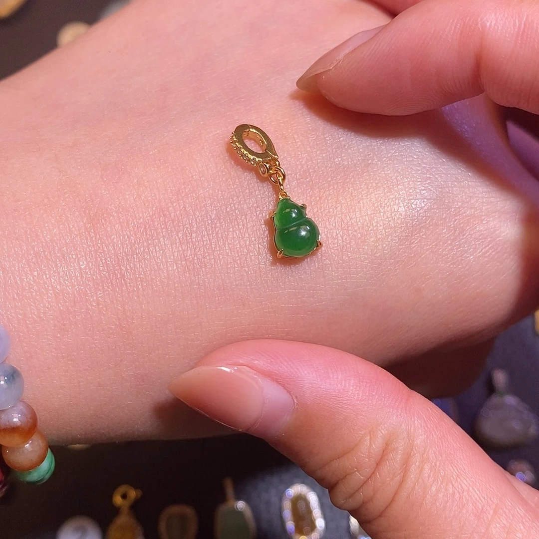 翡翠银S925镶嵌项链