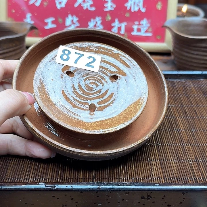 纯手工制作粗陶茶具