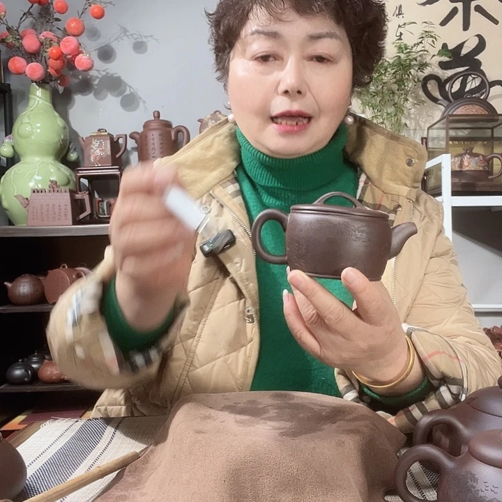 紫泥茶壶风*时原矿紫砂壶