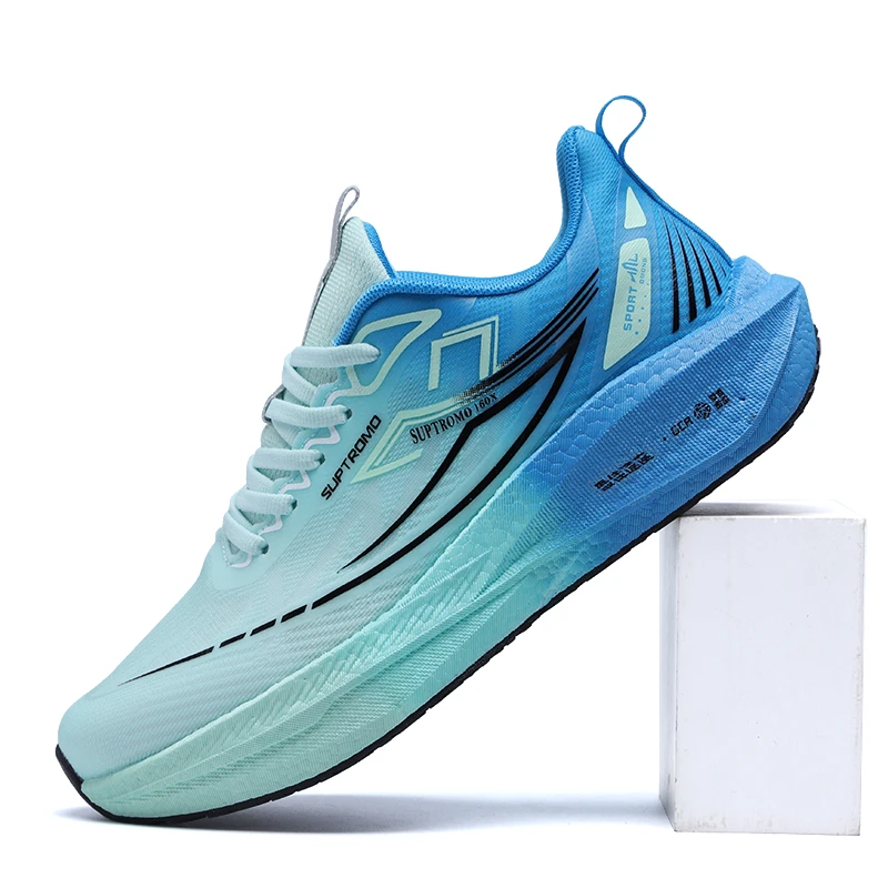 新款碳板专业跑步鞋男款春夏网面透气轻便软底减震耐磨运动鞋295