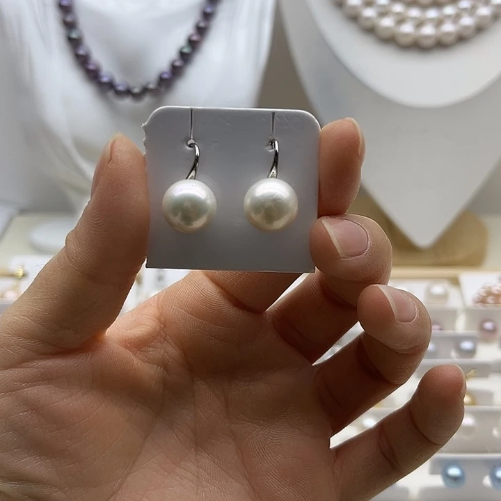 耳饰淡水珍珠银S925镶嵌