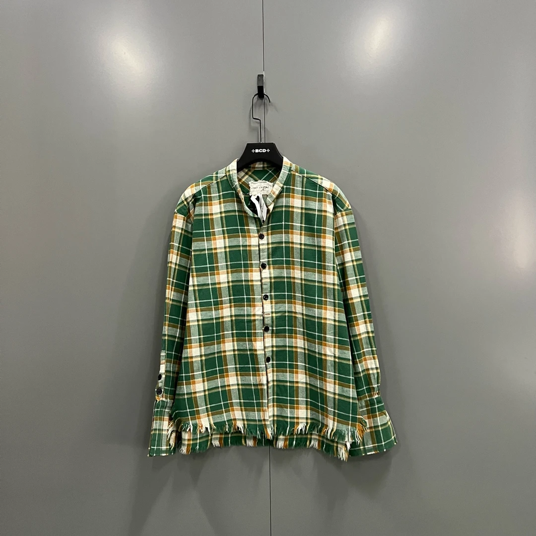 99新 maje (ll) GREG LAUREN 绿色格纹长袖 2 3 4 /009527