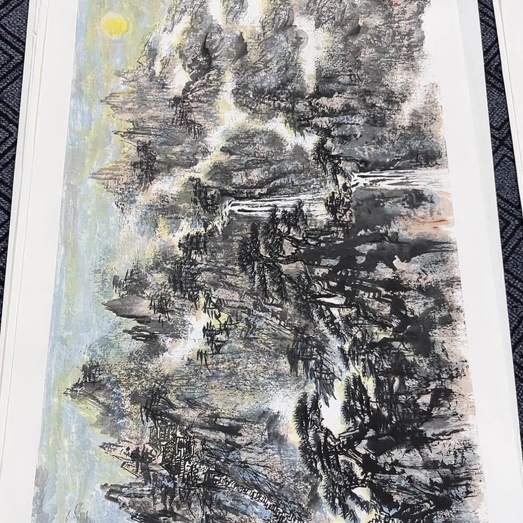 连***）国画俞泽桂老师四尺正山水冯