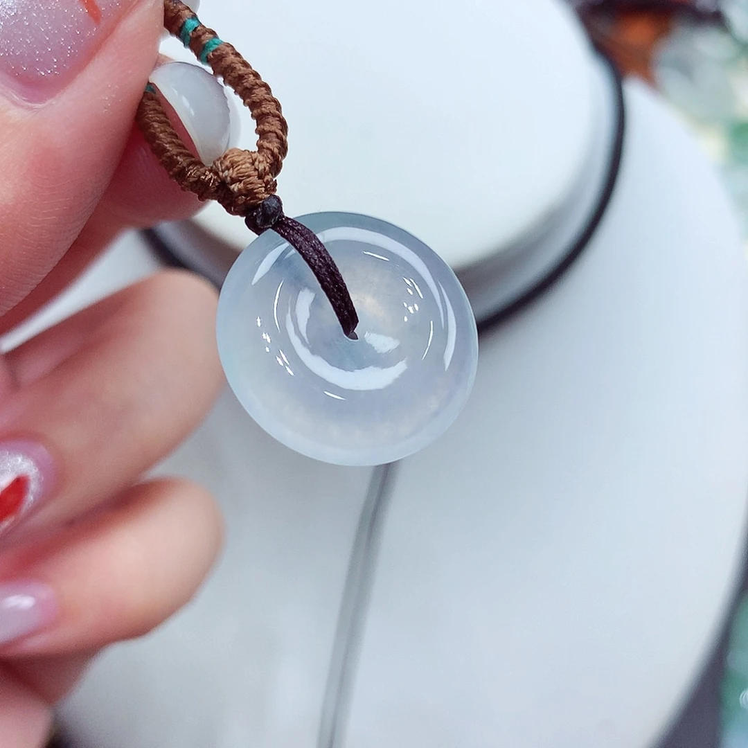 翡翠未镶嵌颈饰翡翠18，18.4/5.3