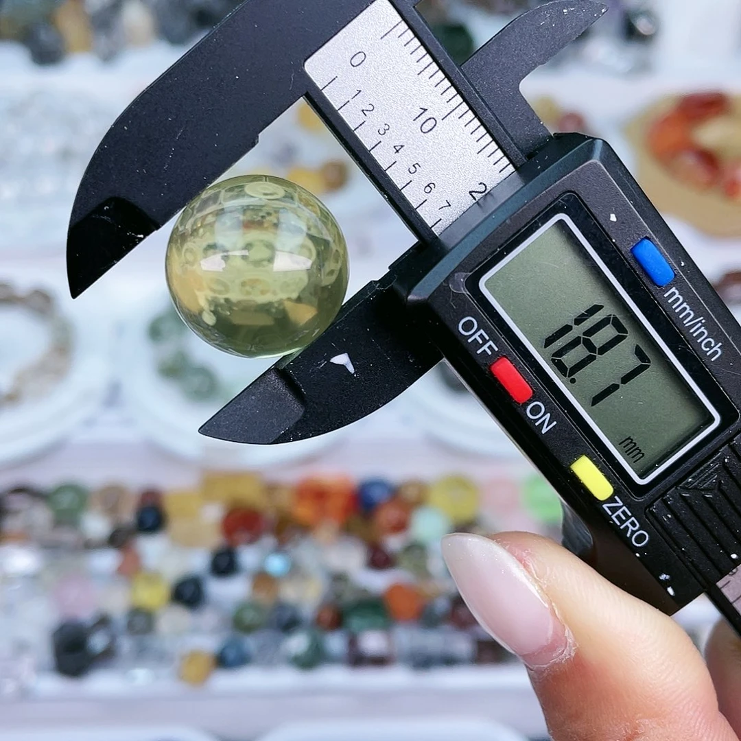 水晶单珠打孔不退不换未镶嵌