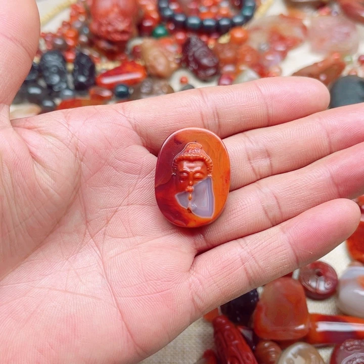 未镶嵌求佛南红玛瑙