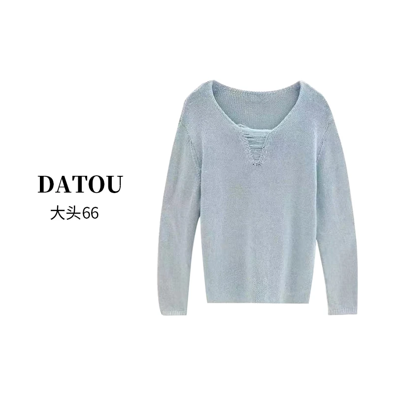 2025 新款设计百搭时尚长袖针织毛衣 8830