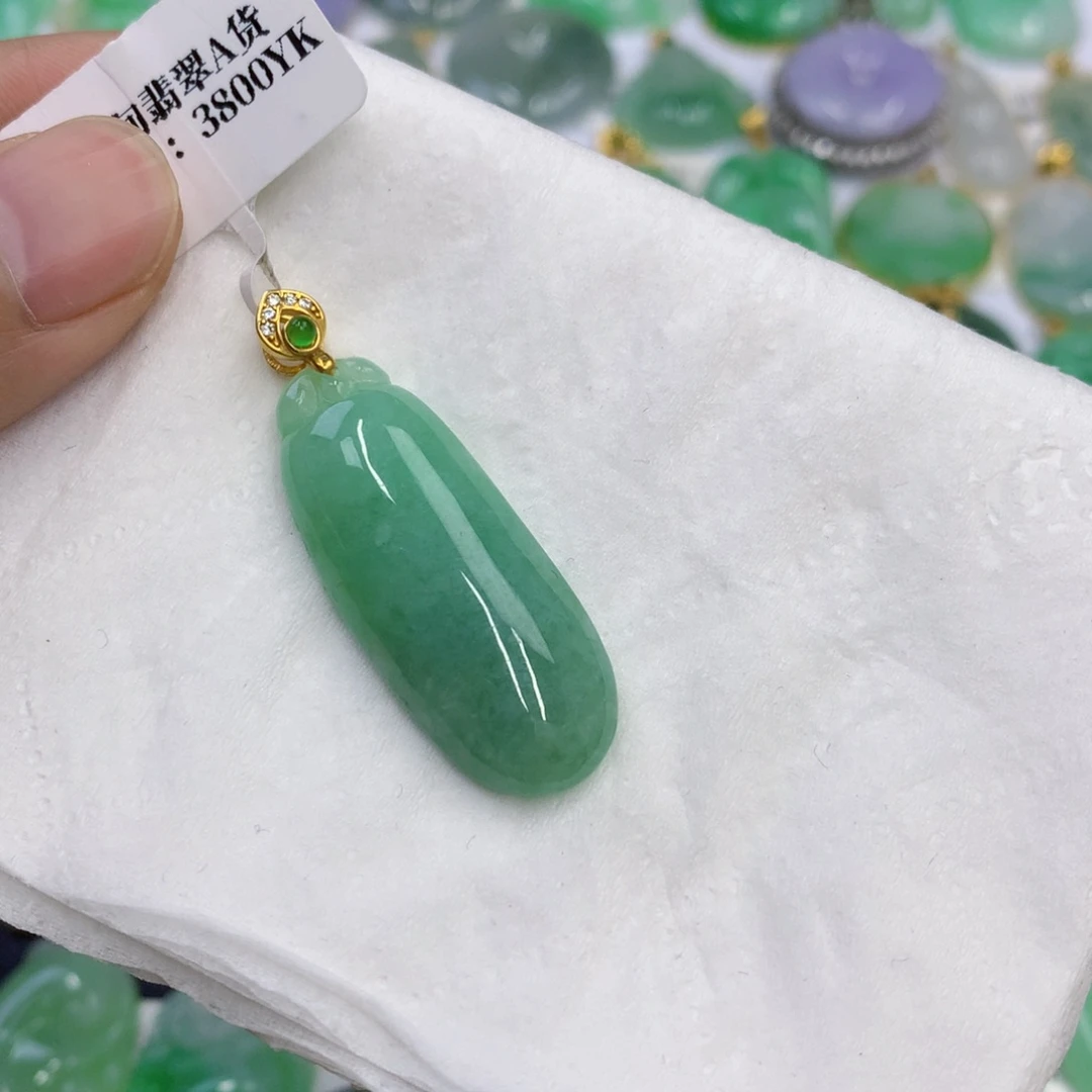 翡翠银S925镶嵌颈饰