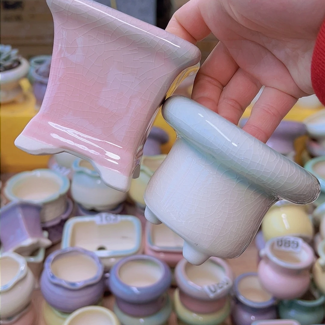 红陶陶瓷花盆当场满12包邮