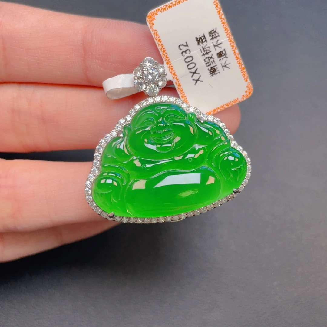 【闪购商品】吊坠(不含链)银S925镶嵌翡翠