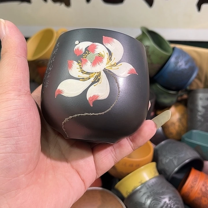 茶杯紫砂全手工紫砂主人杯