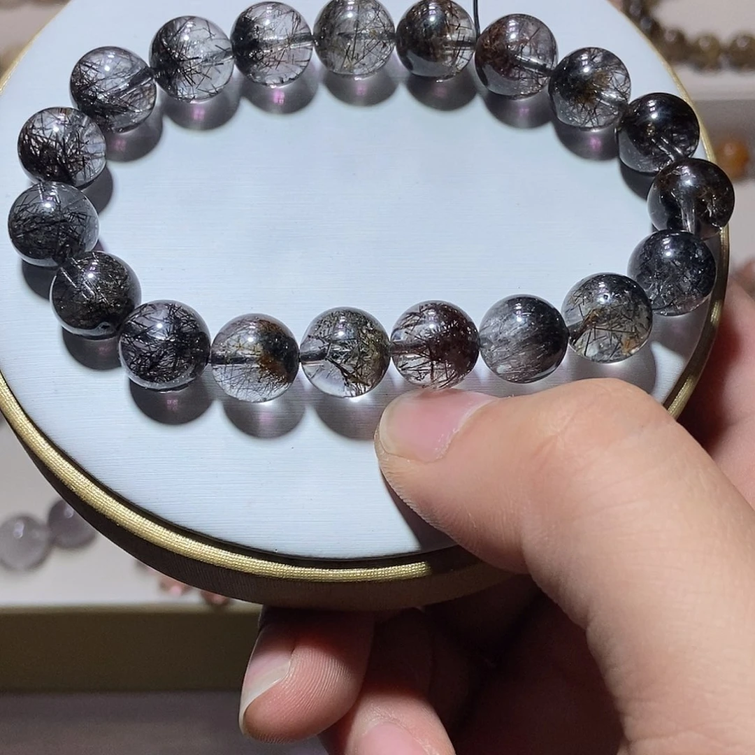 未镶嵌水晶手链黑发晶11