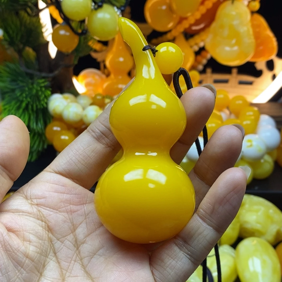 悠***生无非金属全品无暇鸡油黄葫芦