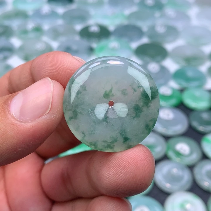 颈饰未镶嵌翡翠缅甸天然A货翡翠29.5-5.7