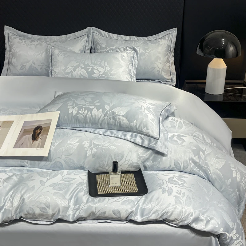 新款高档提花工艺双面轻奢高端四件套双人套件床上用品四件套