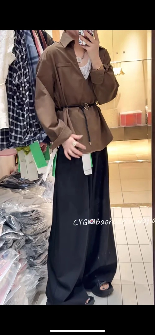 衬衫背心两件套2331