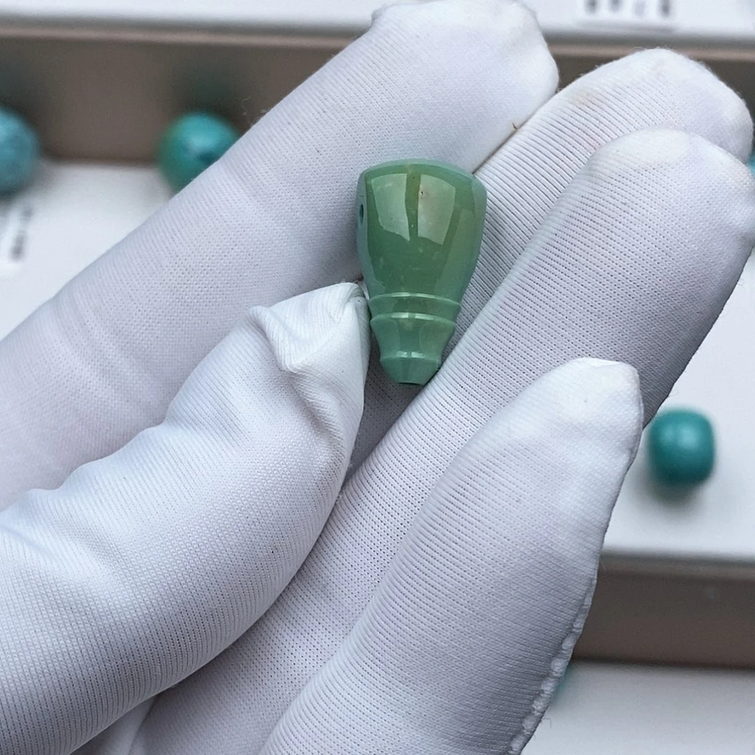 绿松石未镶嵌三通